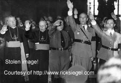 Pope Pius exhaults Hitler at lavish spectacuar promoting the Nazi agenda through associating with it